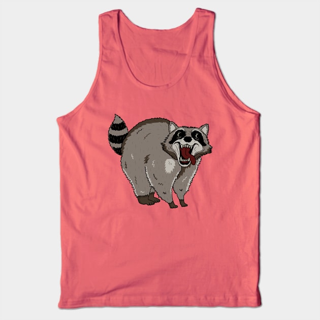 Raccoon Tank Top by valentinahramov